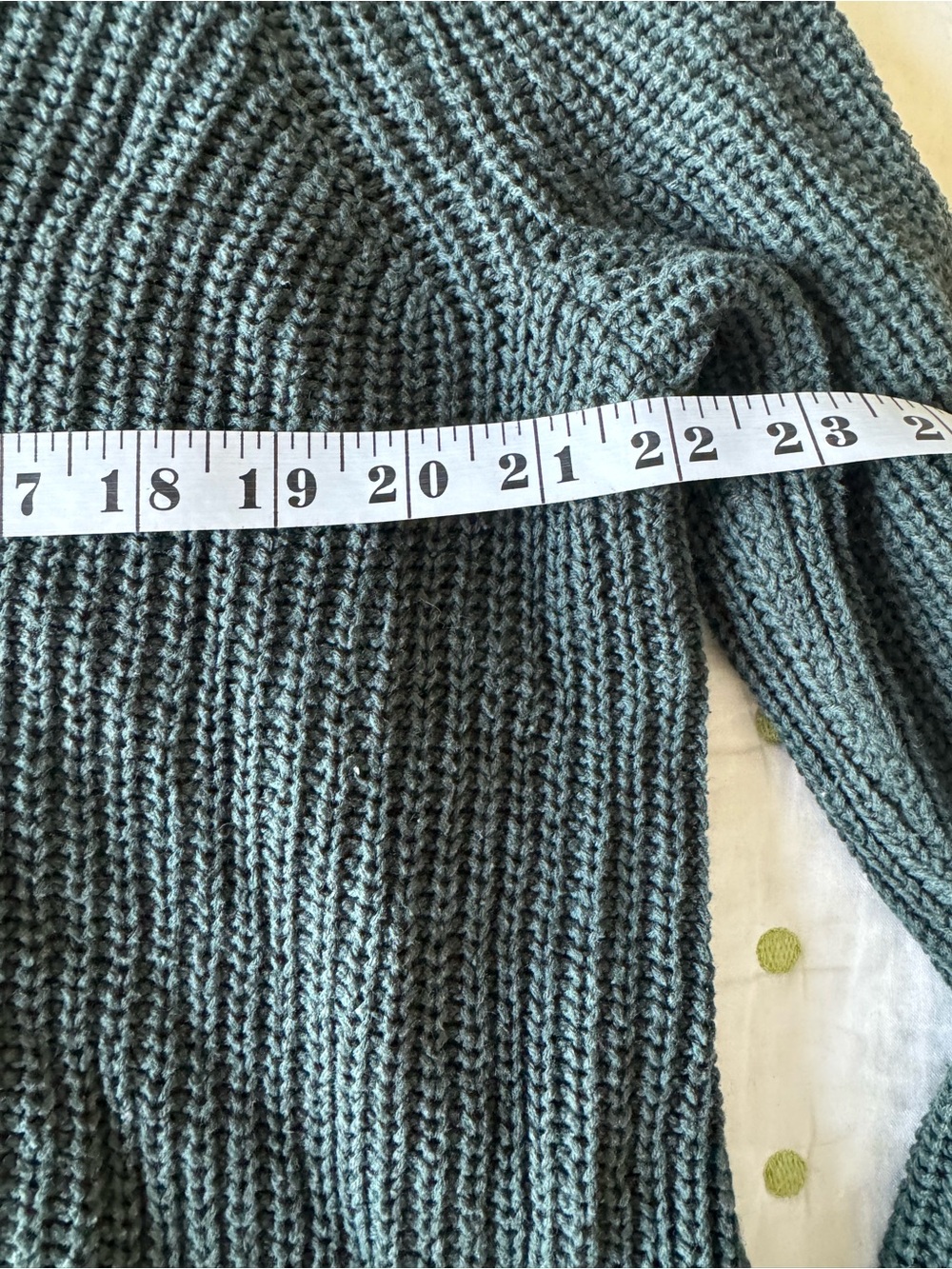 torrid Dark Forest Green V-Neck Ribbed Sweater with tie detail on the back - Picture 6 of 8